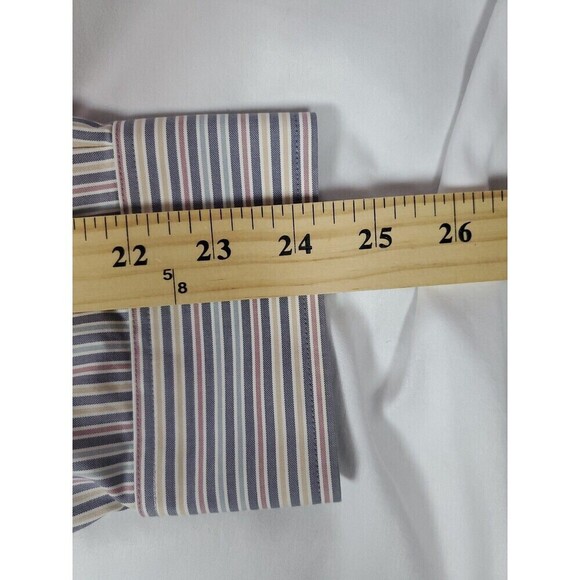 Roundtree & Yorke Gold Label Dress Shirt Women's Big 2X Striped Non Iron - Picture 12 of 12